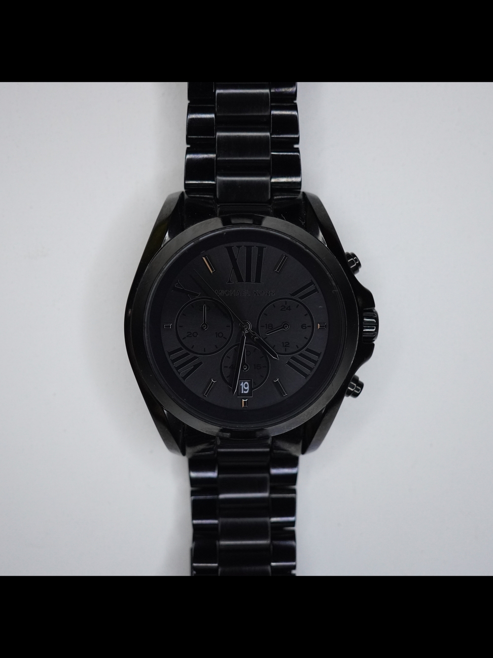 Michael Kors MK5550 Bradshaw Black Dial Analog Day/Date Watch - Picture 5 of 7